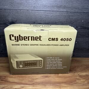 Cybernet CMS 4050 Marine Stereo Graphic Equalizer/Power Amp NEW